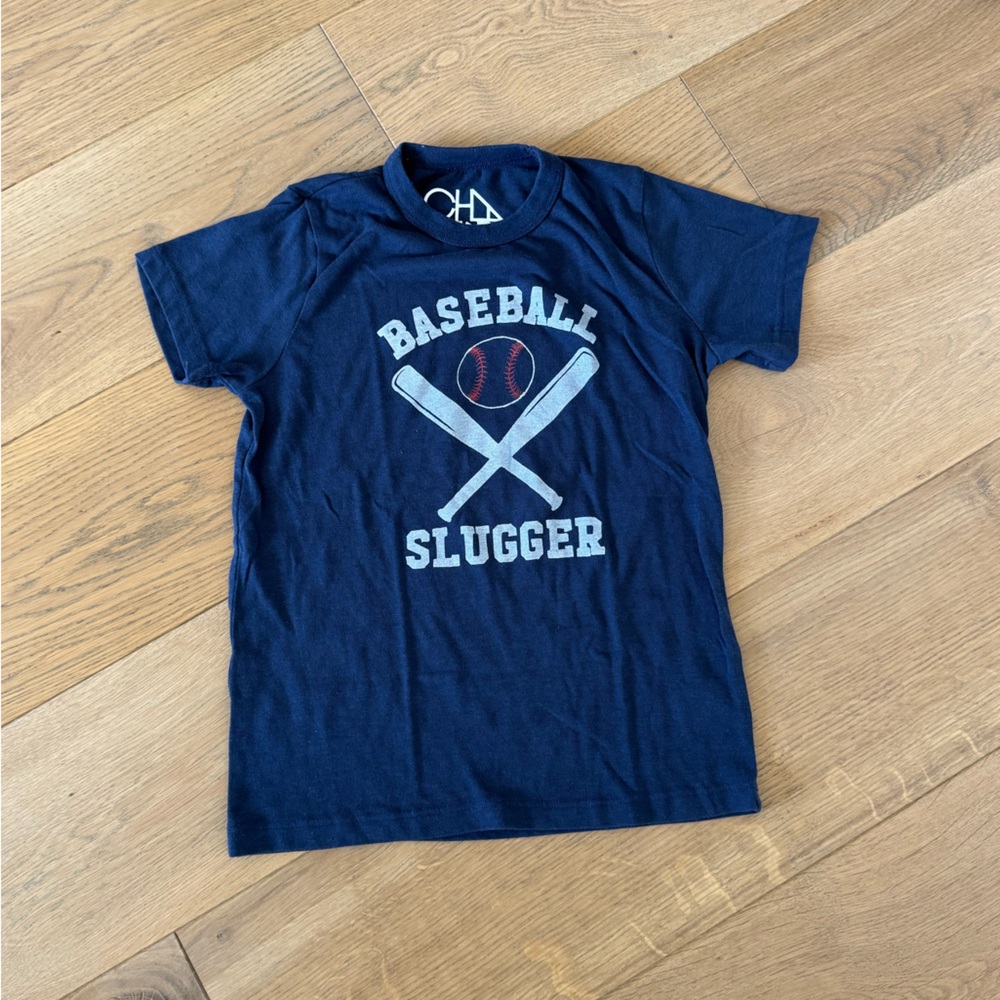 Kids Baseball Slugger Navy T-Shirt - NWOT